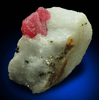 Spinel with Zircon in marble with Pyrite from Mogok District, 115 km NNE of Mandalay, Mandalay Division, Myanmar (Burma)