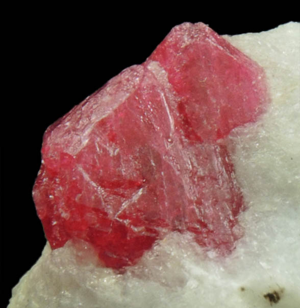 Spinel with Zircon in marble with Pyrite from Mogok District, 115 km NNE of Mandalay, Mandalay Division, Myanmar (Burma)