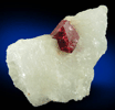 Spinel in marble from Mogok District, 115 km NNE of Mandalay, Mandalay Division, Myanmar (Burma)