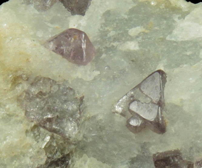 Spinel in marble (lavender) from Mogok District, 115 km NNE of Mandalay, Mandalay Division, Myanmar (Burma)