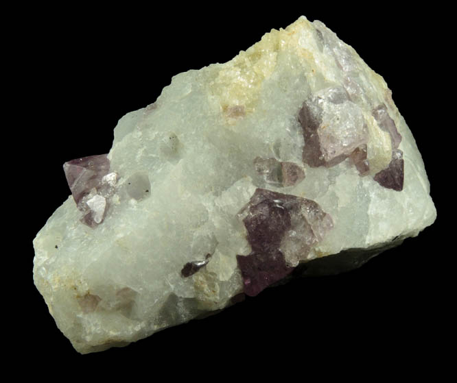 Spinel in marble (lavender) from Mogok District, 115 km NNE of Mandalay, Mandalay Division, Myanmar (Burma)