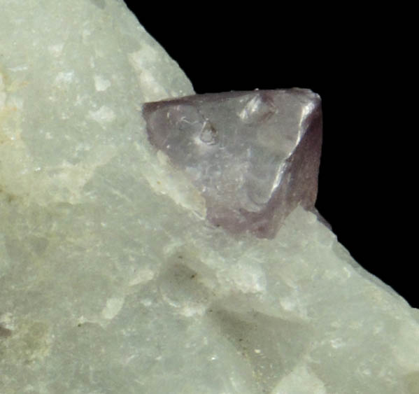 Spinel in marble (lavender) from Mogok District, 115 km NNE of Mandalay, Mandalay Division, Myanmar (Burma)