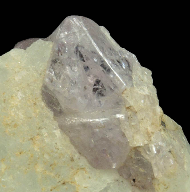 Spinel in marble (lavender) from Mogok District, 115 km NNE of Mandalay, Mandalay Division, Myanmar (Burma)