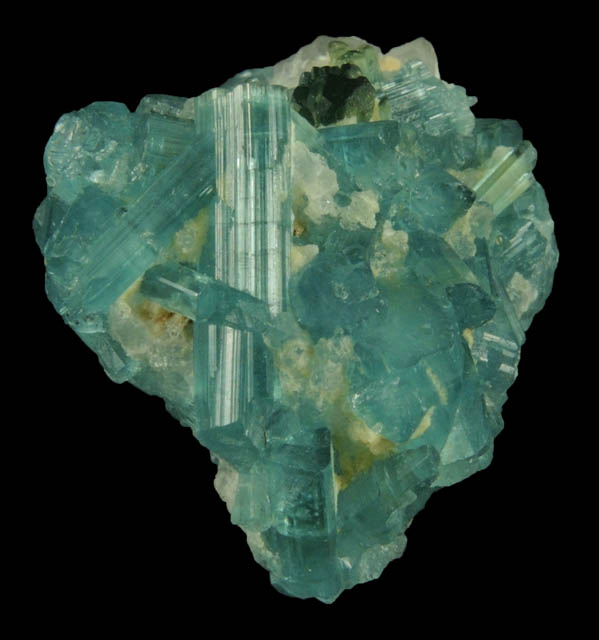 Elbaite Tourmaline over Quartz from Nuristan, Afghanistan