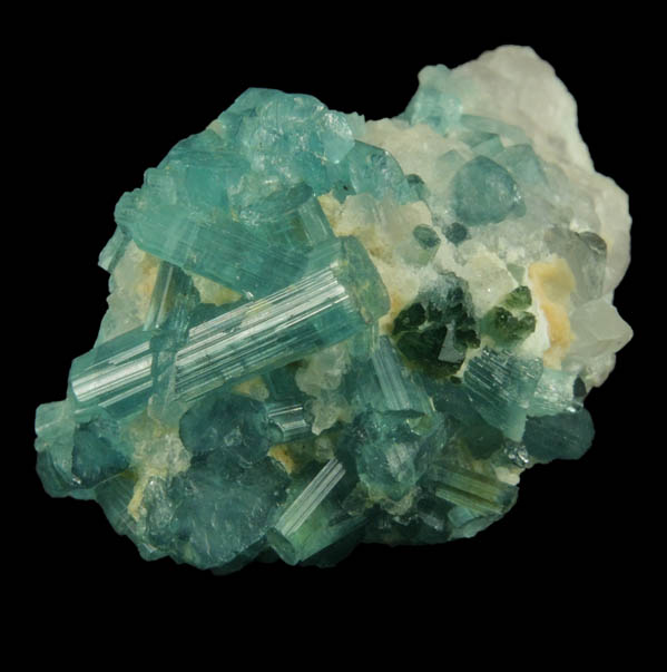 Elbaite Tourmaline over Quartz from Nuristan, Afghanistan