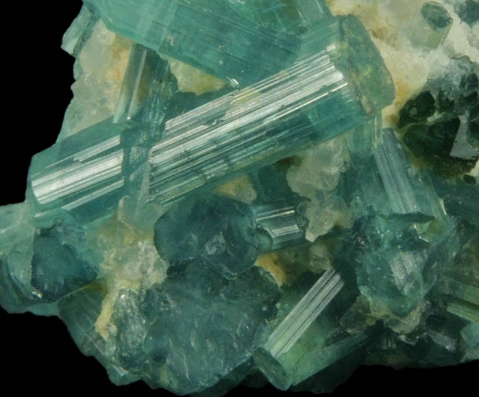 Elbaite Tourmaline over Quartz from Nuristan, Afghanistan