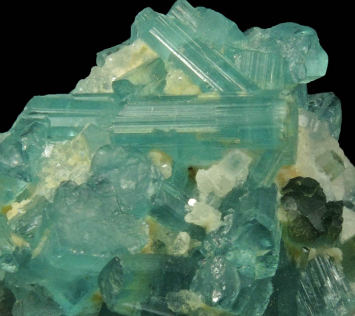 Elbaite Tourmaline over Quartz from Nuristan, Afghanistan