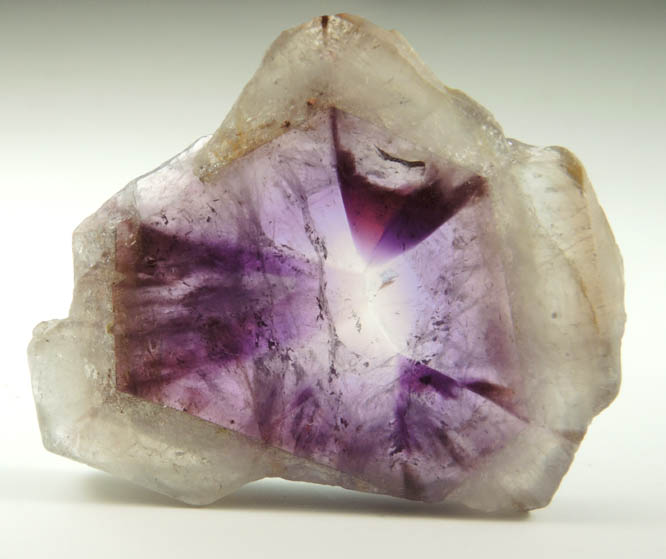 Quartz var. Amethyst (polished slice) from Brazil