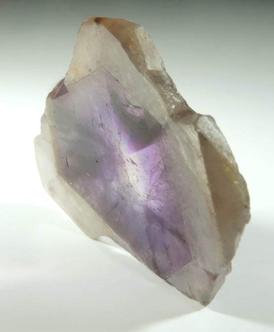 Quartz var. Amethyst (polished slice) from Brazil