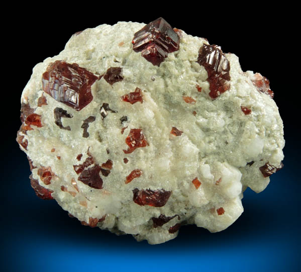 Spessartine Garnet on Microcline and Quartz from Shengus, Skardu Road, Gilgit-Baltistan, Pakistan