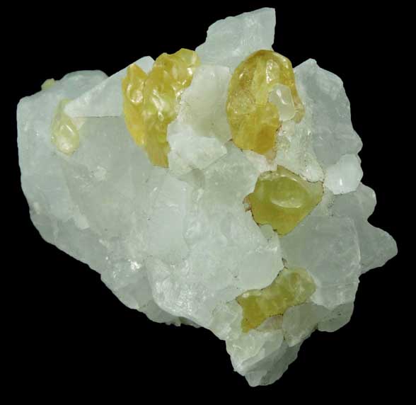 Prehnite in Calcite from Tanzania