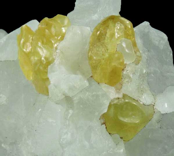 Prehnite in Calcite from Tanzania