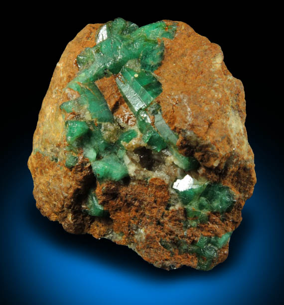 Beryl var. Emerald from Herat-Panjsher Fault, southeastern slope of the Panjshir River, Buzmal-Khenj area, Panjshir Province, Afghanistan