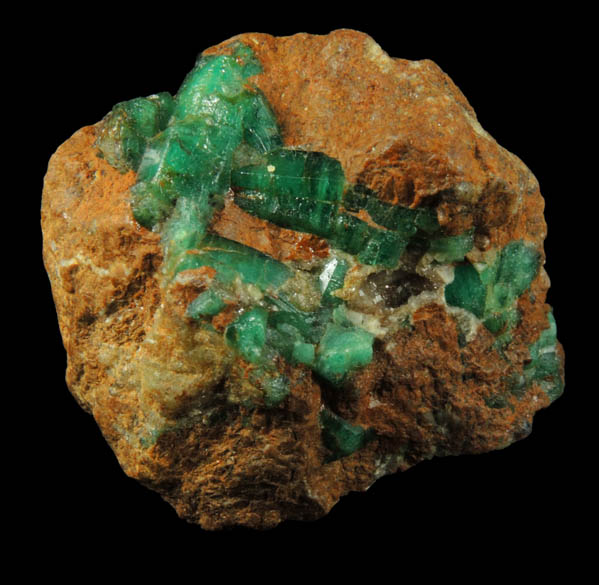 Beryl var. Emerald from Herat-Panjsher Fault, southeastern slope of the Panjshir River, Buzmal-Khenj area, Panjshir Province, Afghanistan