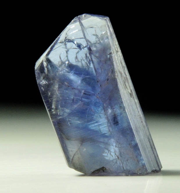 Tanzanite Crystal (blue gem variety of the mineral Zoisite) from Merelani Hills, western slope of Lelatama Mountains, Arusha Region, Tanzania (Type Locality for Tanzanite)