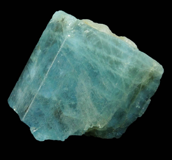 Beryl var. Aquamarine (with gemmy sections) from Santa Maria de Itabira, Minas Gerais, Brazil