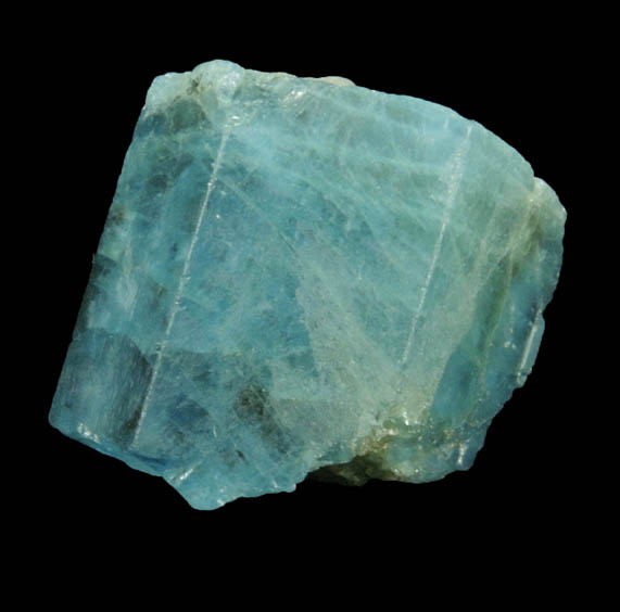 Beryl var. Aquamarine (with gemmy sections) from Santa Maria de Itabira, Minas Gerais, Brazil