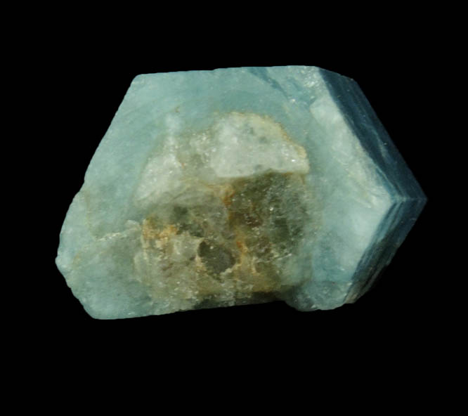 Beryl var. Aquamarine (with gemmy sections) from Santa Maria de Itabira, Minas Gerais, Brazil