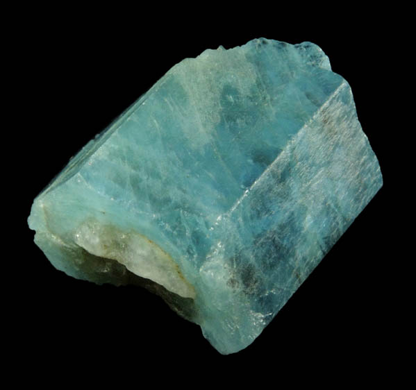 Beryl var. Aquamarine (with gemmy sections) from Santa Maria de Itabira, Minas Gerais, Brazil