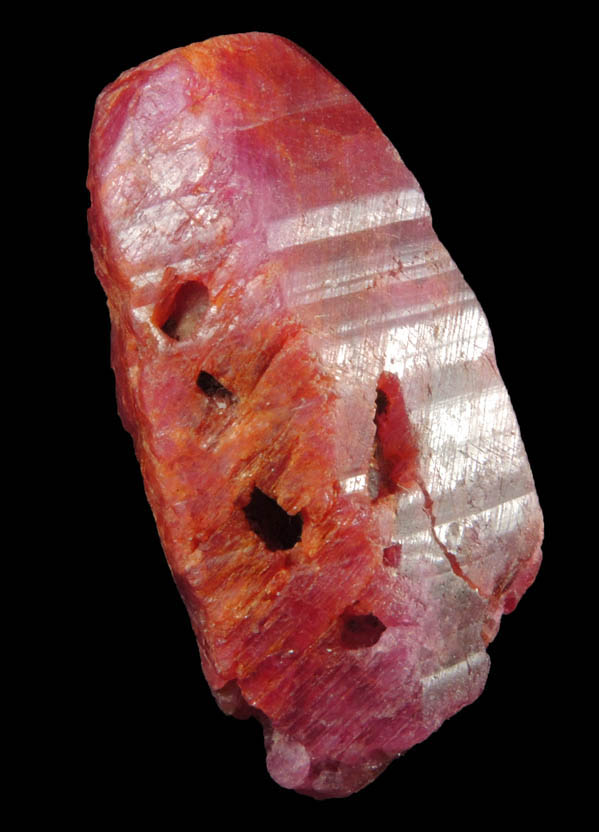 Corundum var. Ruby from Mogok District, 115 km NNE of Mandalay, Mandalay Division, Myanmar (Burma)