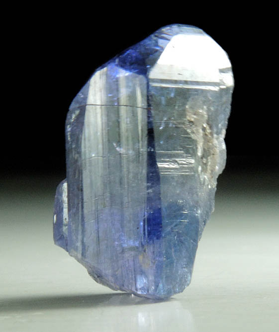 Tanzanite Crystal (blue gem variety of the mineral Zoisite) from Merelani Hills, western slope of Lelatama Mountains, Arusha Region, Tanzania (Type Locality for Tanzanite)