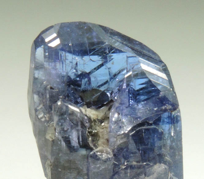 Tanzanite Crystal (blue gem variety of the mineral Zoisite) from Merelani Hills, western slope of Lelatama Mountains, Arusha Region, Tanzania (Type Locality for Tanzanite)