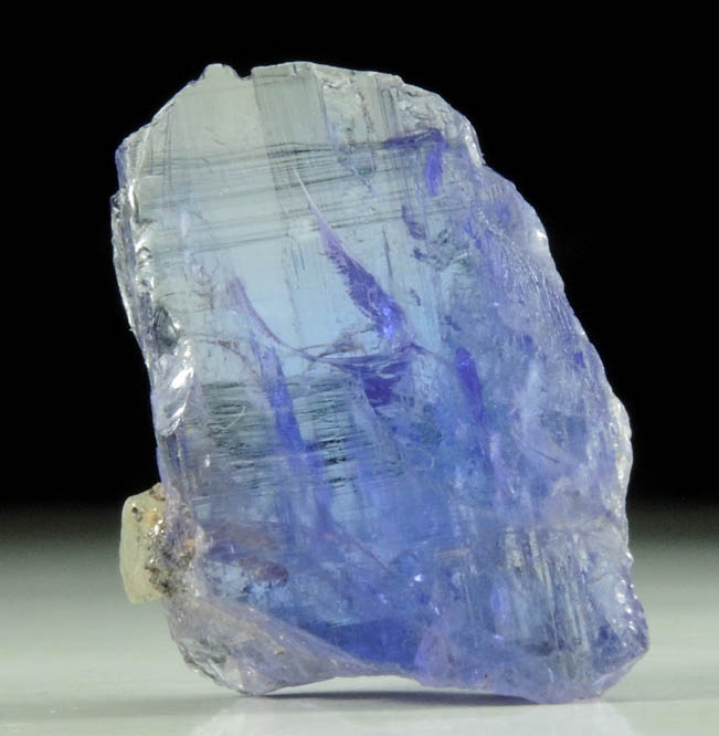 Tanzanite Crystal (blue gem variety of the mineral Zoisite) from Merelani Hills, western slope of Lelatama Mountains, Arusha Region, Tanzania (Type Locality for Tanzanite)