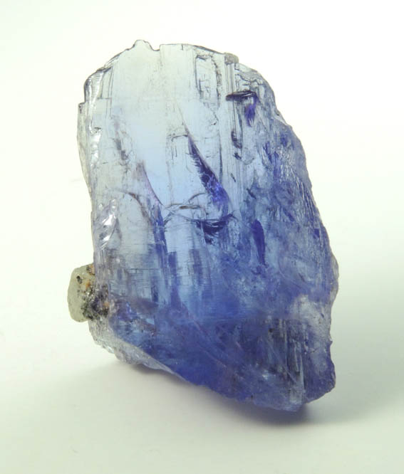 Tanzanite Crystal (blue gem variety of the mineral Zoisite) from Merelani Hills, western slope of Lelatama Mountains, Arusha Region, Tanzania (Type Locality for Tanzanite)