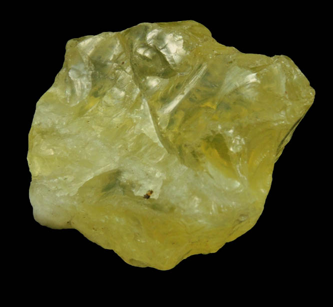 Beryl var. Heliodor (gem rough) from Minas Gerais, Brazil