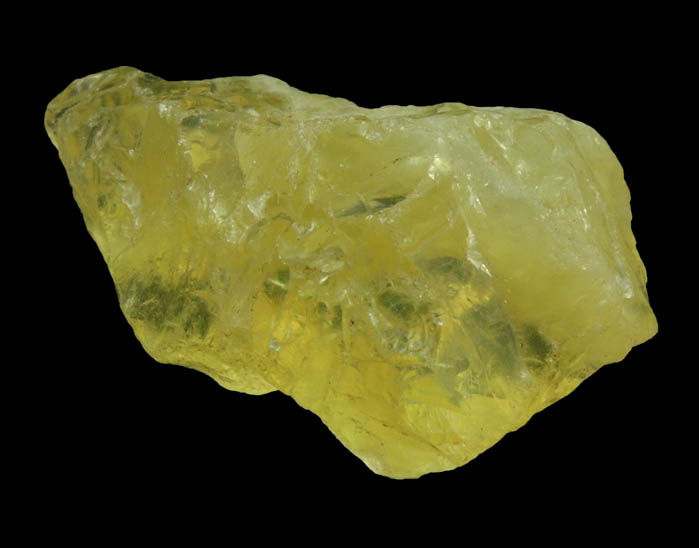 Beryl var. Heliodor (gem rough) from Minas Gerais, Brazil