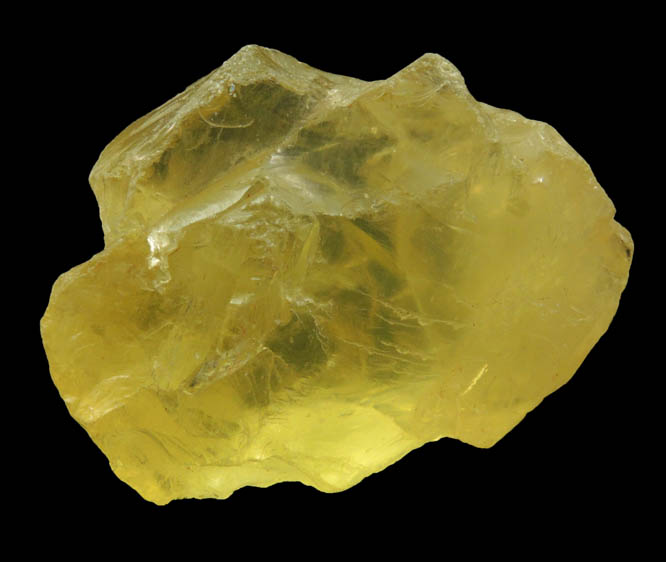 Beryl var. Heliodor (gem rough) from Minas Gerais, Brazil