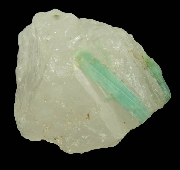 Beryl var. Emerald in Quartz from Carnaiba District, Bahia, Brazil