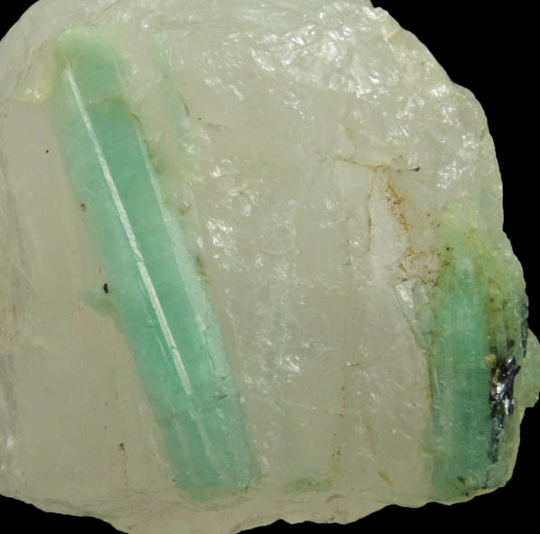 Beryl var. Emerald in Quartz from Carnaiba District, Bahia, Brazil