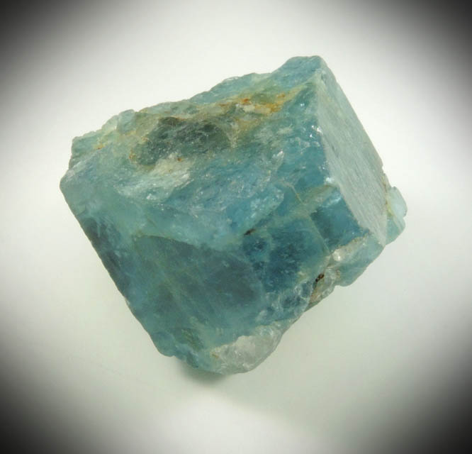 Beryl var. Aquamarine (with gemmy sections) from Santa Maria de Itabira, Minas Gerais, Brazil