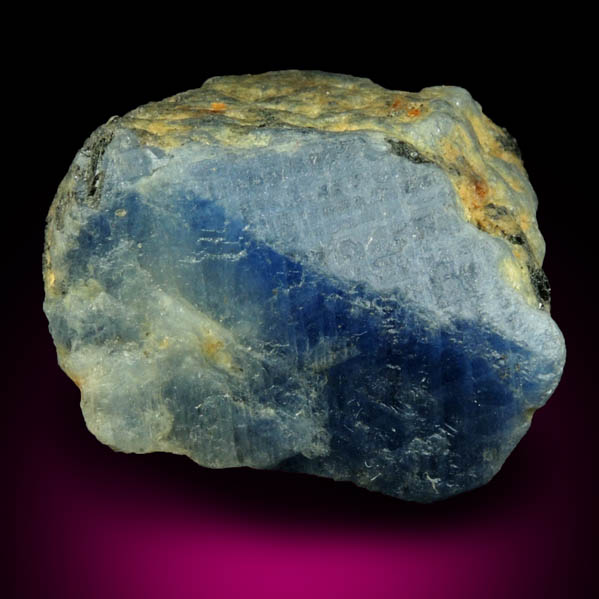 Corundum var. Blue Sapphire from Mogok District, 115 km NNE of Mandalay, Mandalay Division, Myanmar (Burma)