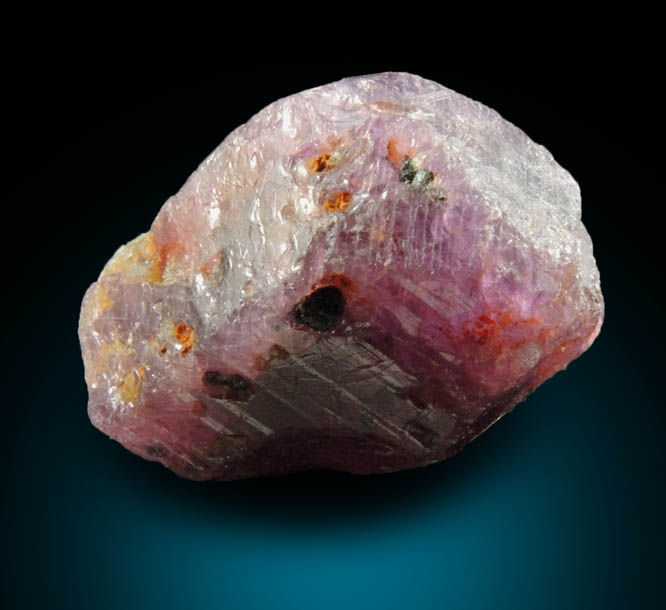 Corundum var. Purple Sapphire from Mogok District, 115 km NNE of Mandalay, Mandalay Division, Myanmar (Burma)