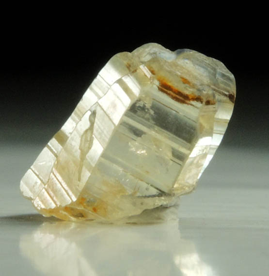 Corundum var. Yellow Sapphire from Central Highland Belt, near Ratnapura, Sabaragamuwa Province, Sri Lanka