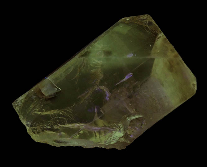 Photo below under longwave ultraviolet illumination of Topaz (gem rough) from Skardu District, Gilgit-Baltistan, Pakistan Topaz (gem rough) from Skardu District, Gilgit-Baltistan, Pakistan