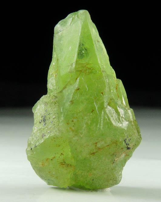 Peridot crystal (gem variety of Forsterite) from Suppat, Naran-Kagan Valley, Kohistan District, Khyber Pakhtunkhwa (North-West Frontier Province), Pakistan