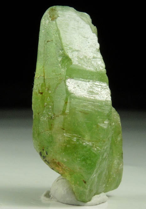 Peridot crystal (gem variety of Forsterite) from Suppat, Naran-Kagan Valley, Kohistan District, Khyber Pakhtunkhwa (North-West Frontier Province), Pakistan