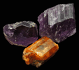 Scapolite (Marialite-Meionite) 3 pieces gem rough from Pamir Mountains, Badakshan, Afghanistan