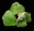 Peridot (gem variety of Forsterite) 4 pieces gem rough from Suppat, Naran-Kagan Valley, Kohistan District, Khyber Pakhtunkhwa (North-West Frontier Province), Pakistan