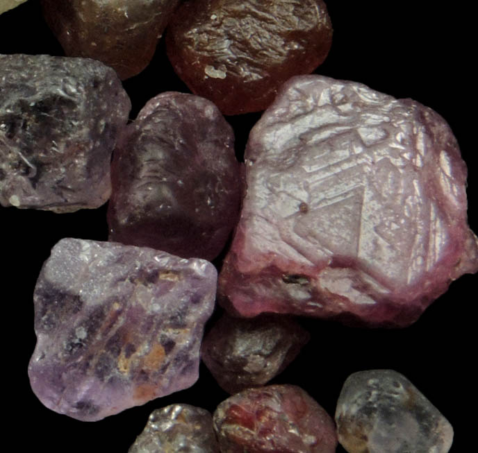 Corundum var Sapphire (gem gravel) from Tanzania