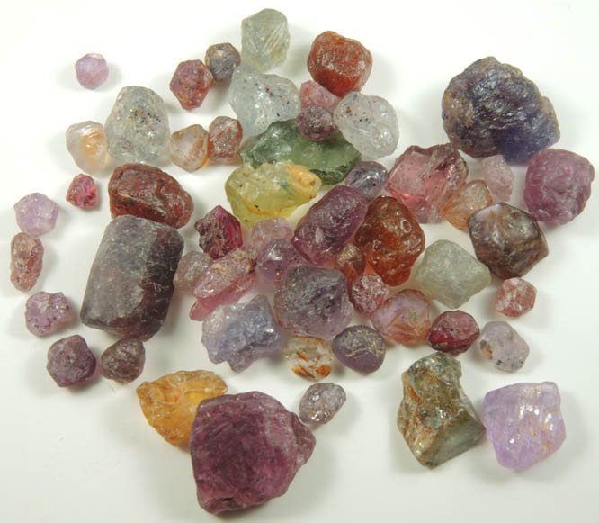Corundum var Sapphire (gem gravel) from Tanzania
