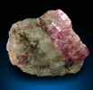 Corundum var. Pink Sapphire in marble from Mogok District, 115 km NNE of Mandalay, Mandalay Division, Myanmar (Burma)