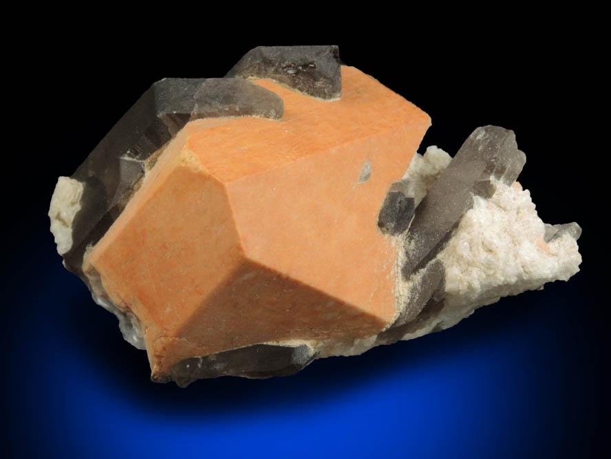 Microcline with Smoky Quartz from Government Pit, Albany, Carroll County, New Hampshire