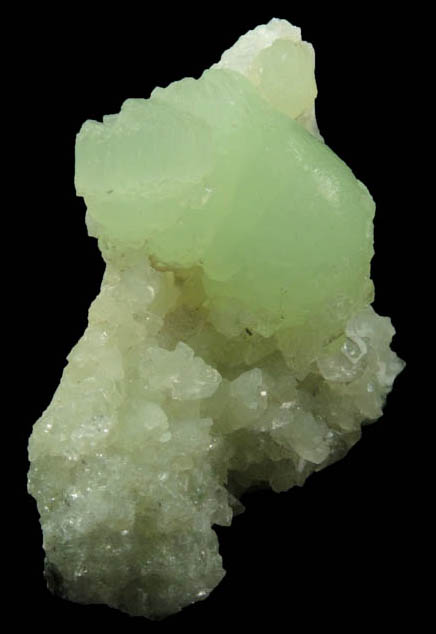 Prehnite on Datolite with minor Natrolite from Millington Quarry, Bernards Township, Somerset County, New Jersey