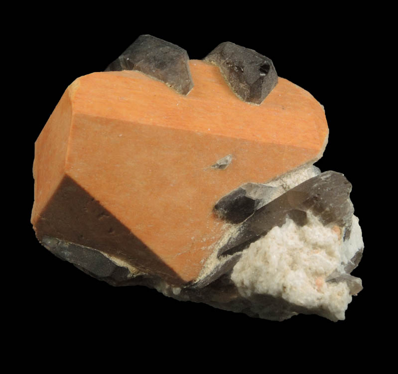 Microcline with Smoky Quartz from Government Pit, Albany, Carroll County, New Hampshire