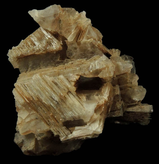 Quartz pseudomorphs after Anhydrite from Houdaille Quarry (Consolidated Quarry), Little Falls Twp., Montclair State University, Essex County, New Jersey