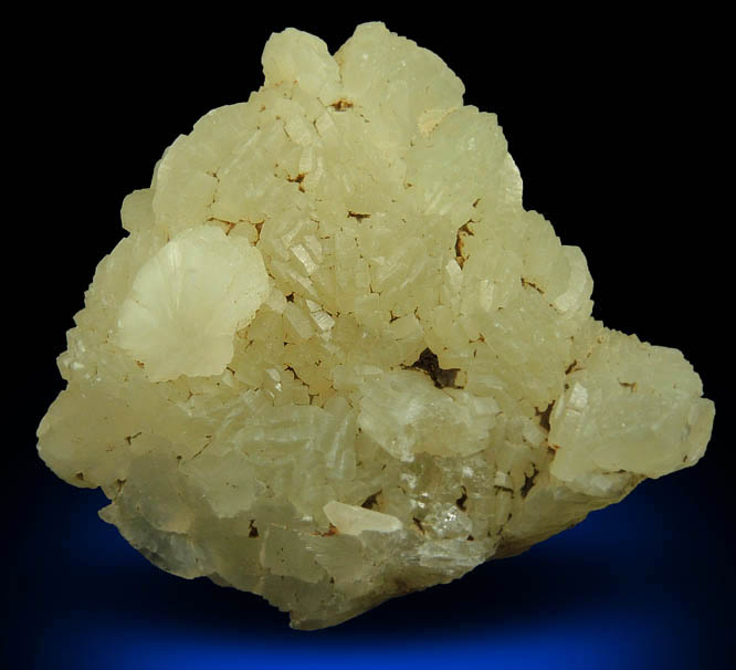 Prehnite pseudomorph after Anhydrite from Upper New Street Quarry, Paterson, Passaic County, New Jersey